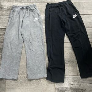 Nike Kids Black and Gray Joggers